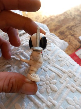 Figura Snoopy Esgrimista Vintage 1958-66