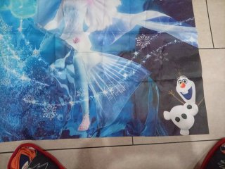 Vinilo Frozen Cumpleaños Elsa Olaf