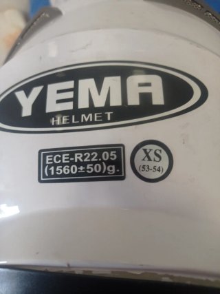 Casco de moto YEMA blanco