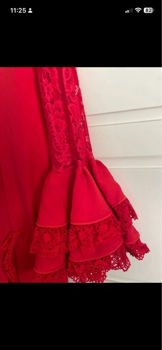 Vestido Flamenca Rojo Talla 44