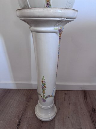 Macetero Peana Porcelana Beige Multicolor