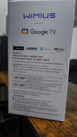 Proyector 4K | 1200 ANSI | Dolby AUDIO | Google TV