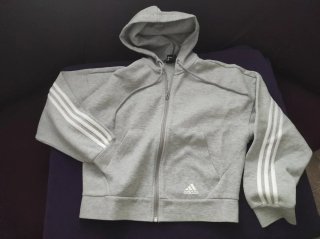 Sudadera Adidas Niña con Capucha y Cremallera