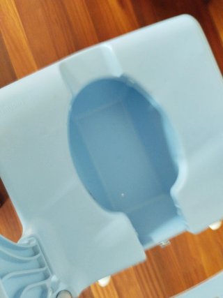 Silla de ducha y WC Moem azul, prácticamente nueva