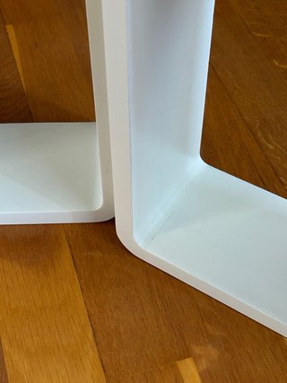 Estantes flotantes cuadrados blancos