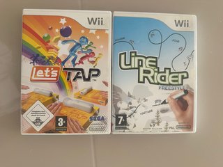 2 Juegos Nintendo Wii: Let's Tap y Line Rider