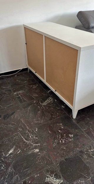 Madia Ikea Besta beige/bianco