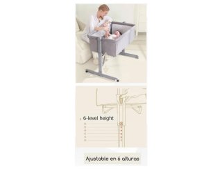 Minicuna colecho gris