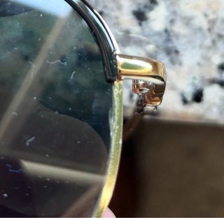 Occhiali da sole uomo oro lenti scure