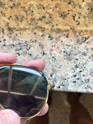 Occhiali da sole uomo oro lenti scure