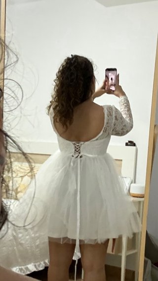 Vestido Princesa Shein Blanco