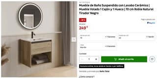 Mueble de Baño Suspendido 70 cm - ¡A ESTRENAR!