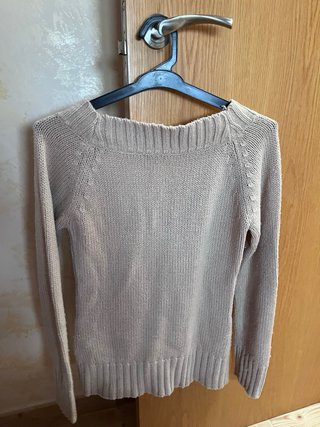 Jersey beige trenzado