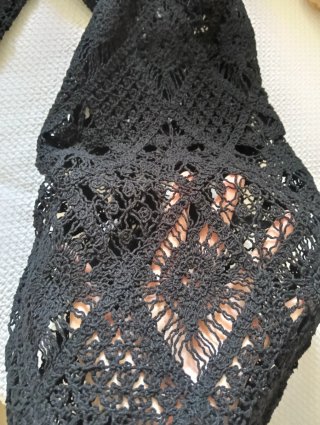 Pantaloni Zara Crochet Nero