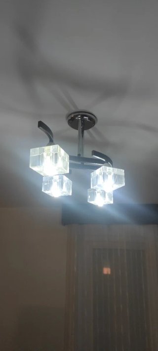 Lámparas de salón metal y cristal