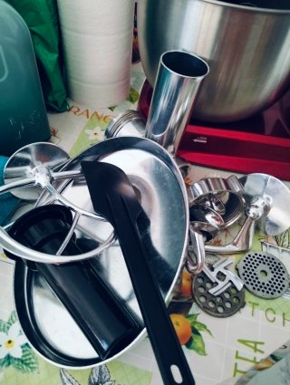 Robot de cocina amasador rojo