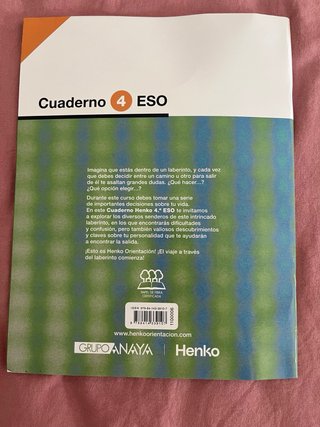 Cuaderno 4 ESO Henko Grupo Anaya