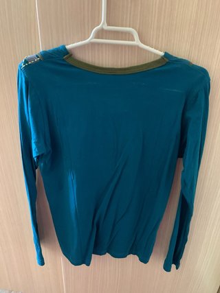 Camiseta azul hippie talla S