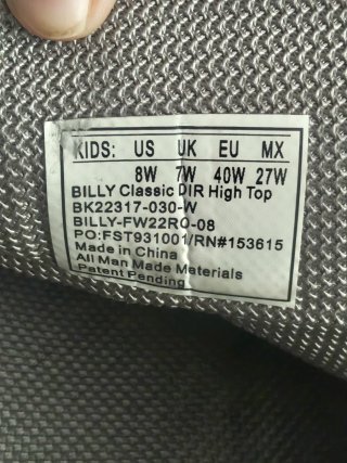 Bambas Billy cremallera grises