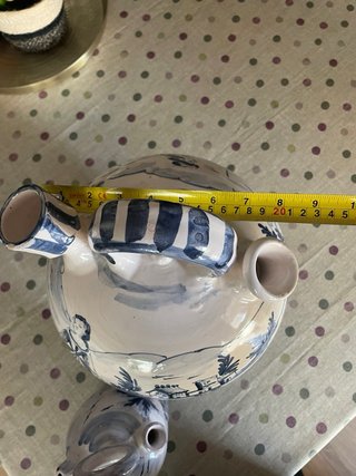 Pareja botijos antiguos pintados a mano