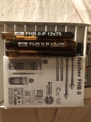 Fischer FHB II-P 12x75 Cápsulas Resina