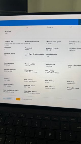 Portátil Dell XPS 15 9500 GTX 1650 Ti
