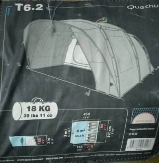 Tienda de campaña Quechua T6.2