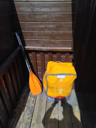 Kayak hinchable 2 personas + Remo