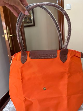 Bolso Longchamp Naranja y Marrón