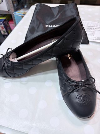 Chanel Bailarinas Negras Mujer