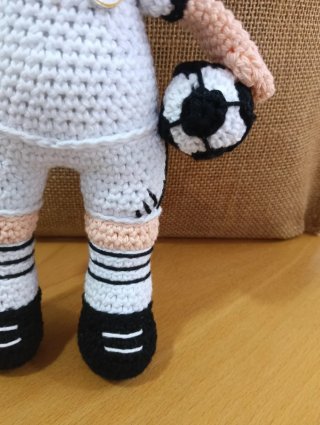 Muñeco Amigurumi Jugador Fútbol