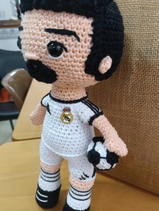 Muñeco Amigurumi Jugador Fútbol