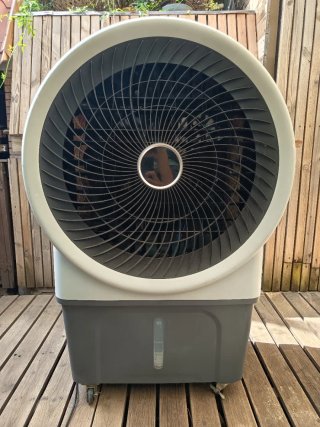 Climatizador evaporativo. Con cortina de agua