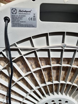 Climatizador evaporativo. Con cortina de agua