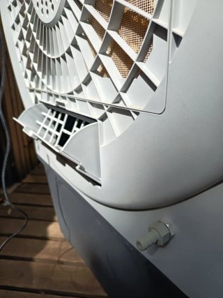 Climatizador evaporativo. Con cortina de agua