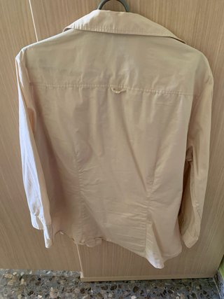 Camisa H&M beige manga 3/4