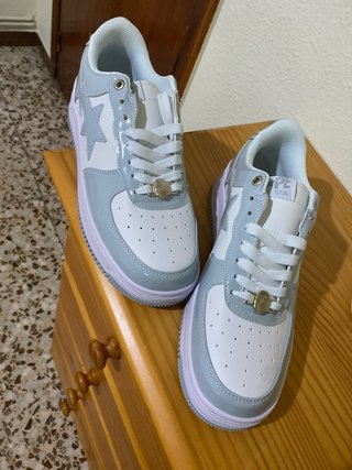 Zapatillas BAPE A Bathing Ape Blanco y Gris