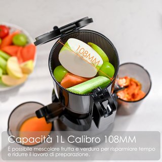 Estrattore succo frutta e verdura 1L