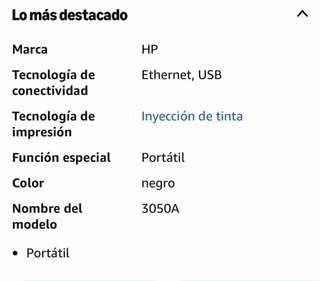 Impresora HP DeskJet 3050A Multifunción Barata