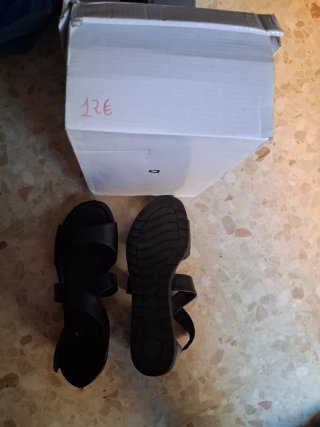 Sandalias negras mujer