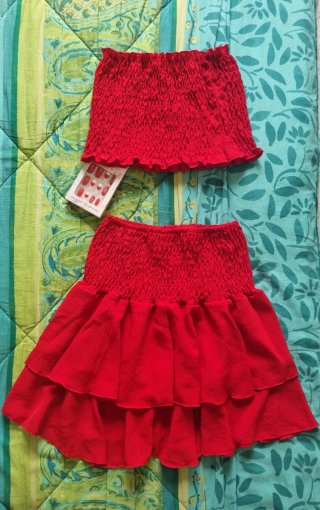 Completo estivo rosso