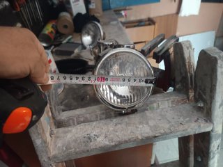 2 Faros Auxiliares Moto Custom Cromados