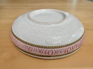 Piatto vintage decorativo portaoggetti con fiori