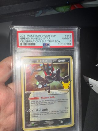 Greninja Gold Star PSA 8 SWSH Celebrations