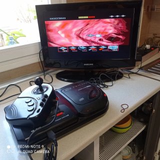 Sega Mega Drive II CD - Consola Negra