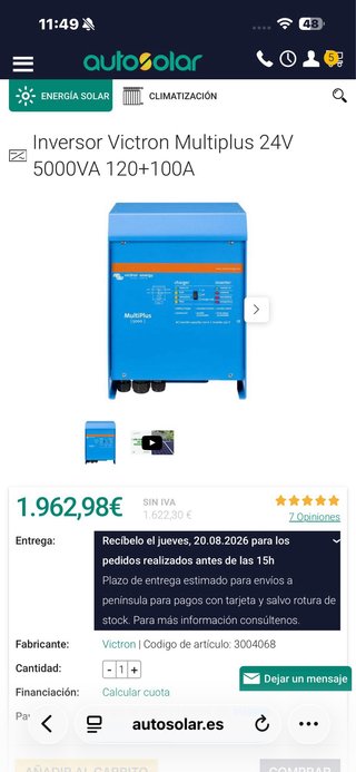 Kit Fotovoltaico Autoconsumo Aislada