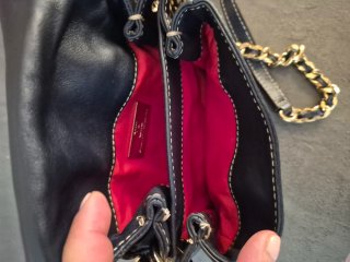 Bolso Carolina Herrera azul  MODELO BIMBA