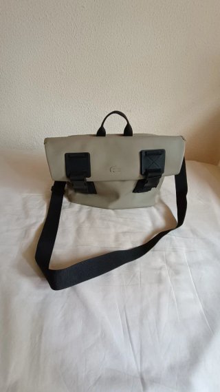 Bandolera Lacoste Cuero Beige