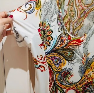 Vestido de verano estampado multicolor