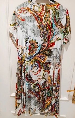 Vestido de verano estampado multicolor